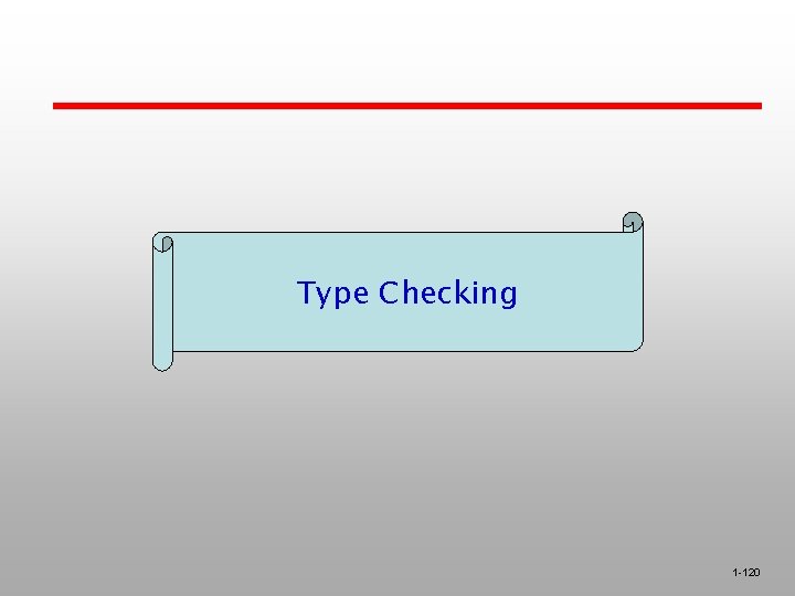 Type Checking 1 -120 