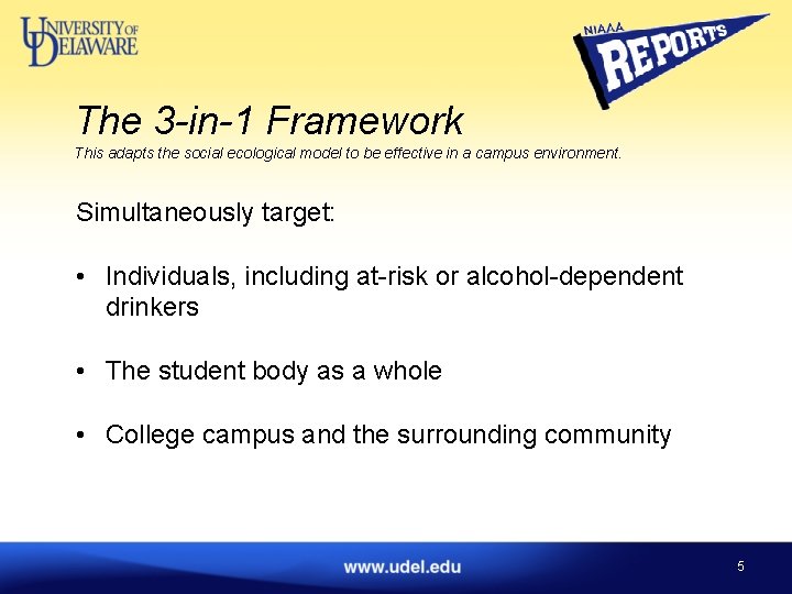 The 3 -in-1 Framework This adapts the social ecological model to be effective in