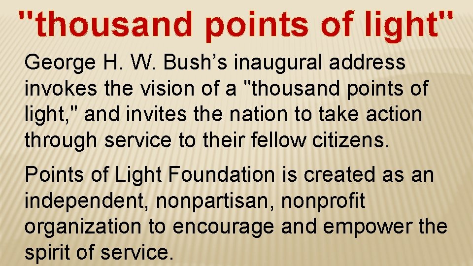 Bush Sr Bush takes over In the(02)