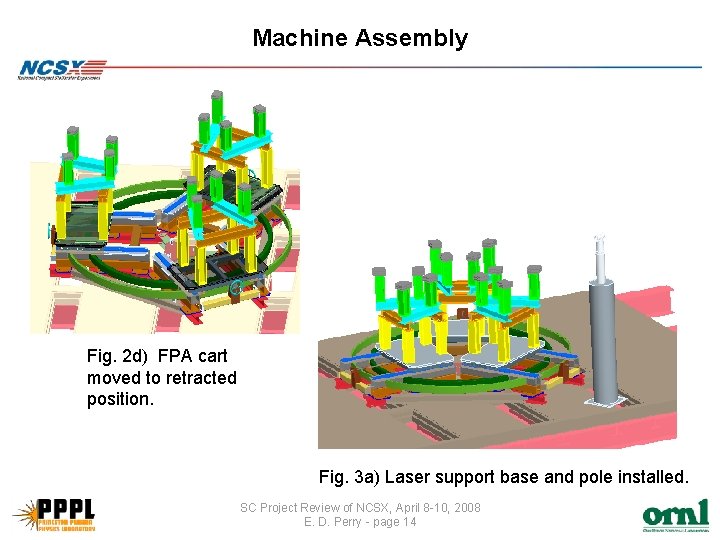 Machine Assembly Fig. 2 d) FPA cart moved to retracted position. Fig. 3 a)