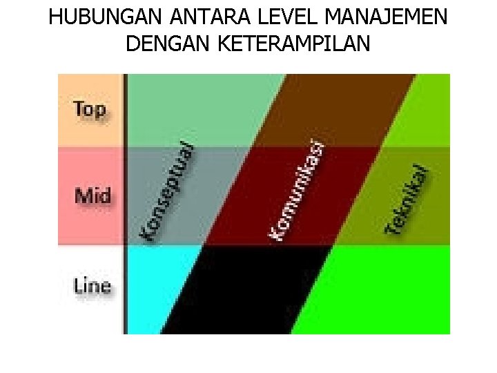 HUBUNGAN ANTARA LEVEL MANAJEMEN DENGAN KETERAMPILAN 