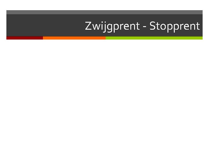 Zwijgprent - Stopprent 