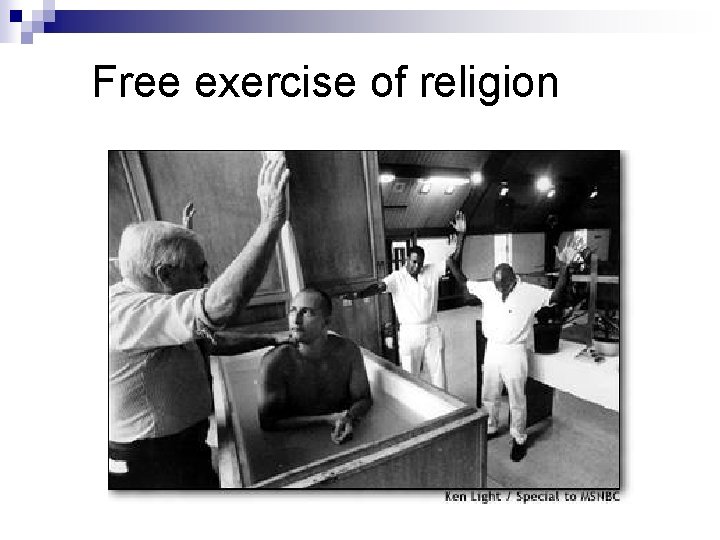 Free exercise of religion 