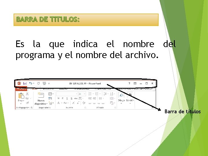 INTERFAZ DE POWERPOINT BOTON DE OFFICE Este botn