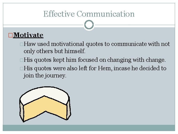 Effective Communication �Motivate �Haw used motivational quotes to communicate with not only others but