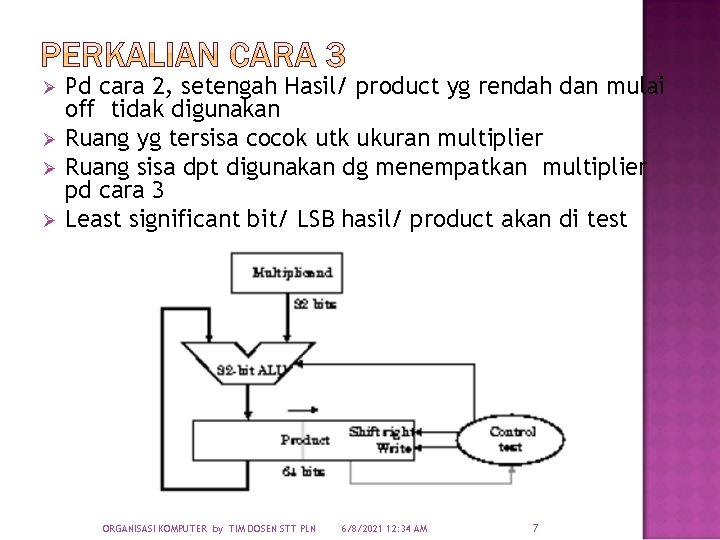 Pd cara 2, setengah Hasil/ product yg rendah dan mulai off tidak digunakan Ø