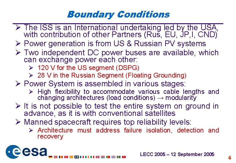 Distributed Power System for Large Orbital Infrastructures Architecture