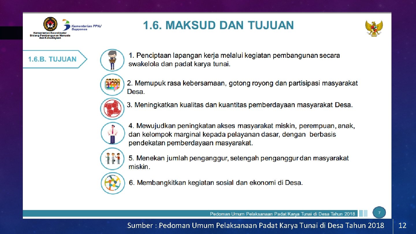 Sumber : Pedoman Umum Pelaksanaan Padat Karya Tunai di Desa Tahun 2018 12 