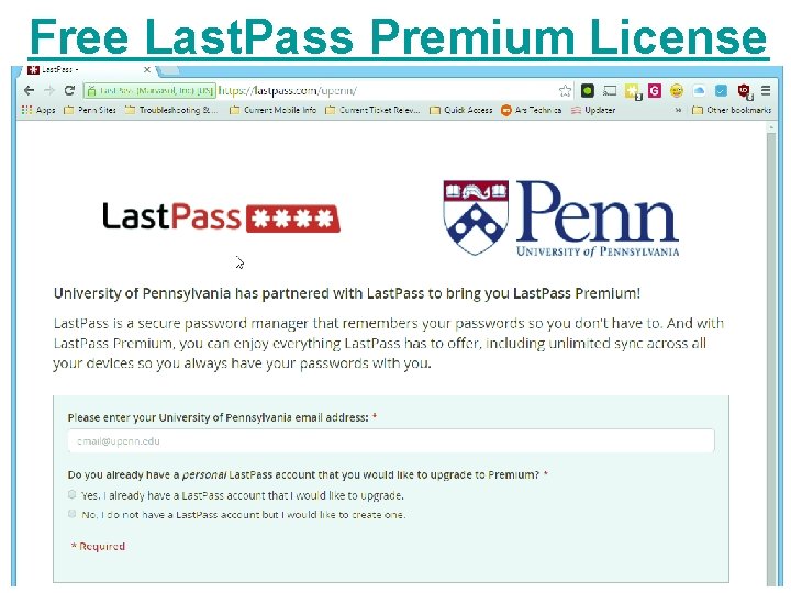 Free Last. Pass Premium License 