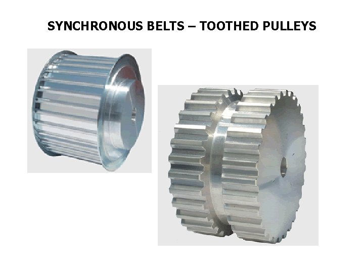 SYNCHRONOUS BELTS – TOOTHED PULLEYS 