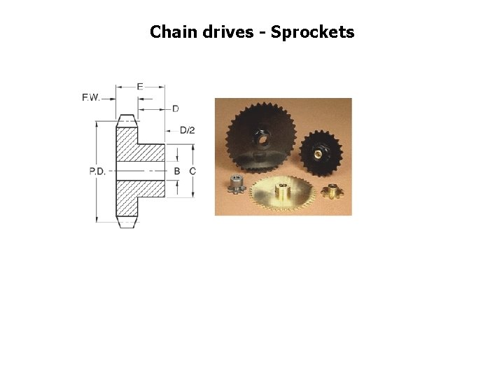 Chain drives - Sprockets 