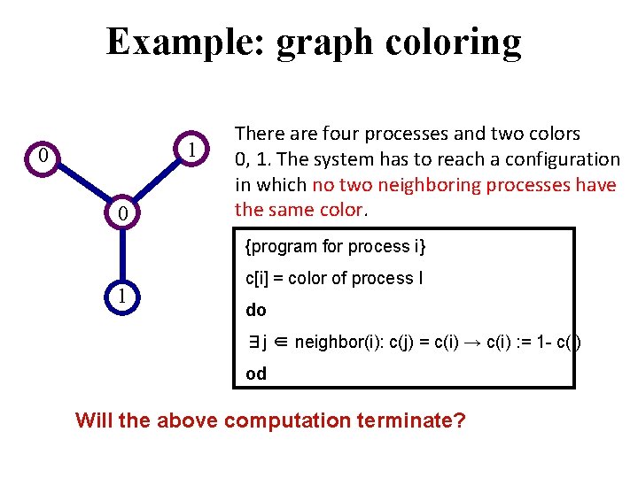 Representing distributed algorithms Why do we need these