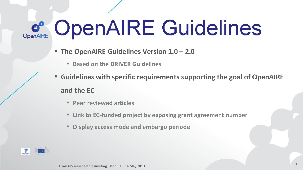 Open. AIRE Guidelines • The Open. AIRE Guidelines Version 1. 0 – 2. 0