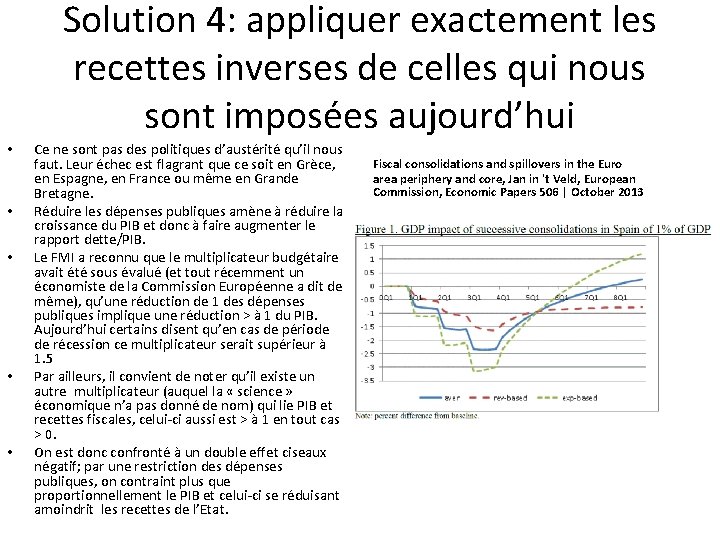 Solution 4: appliquer exactement les recettes inverses de celles qui nous sont imposées aujourd’hui