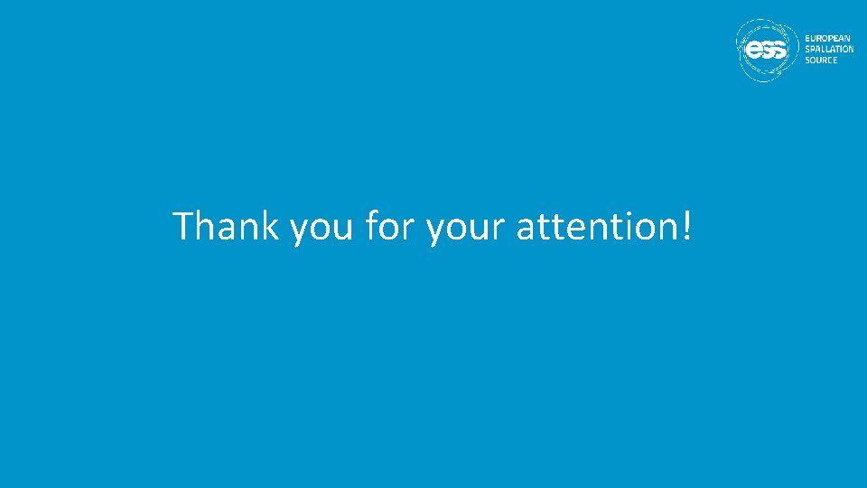 Thank you for your attention! 