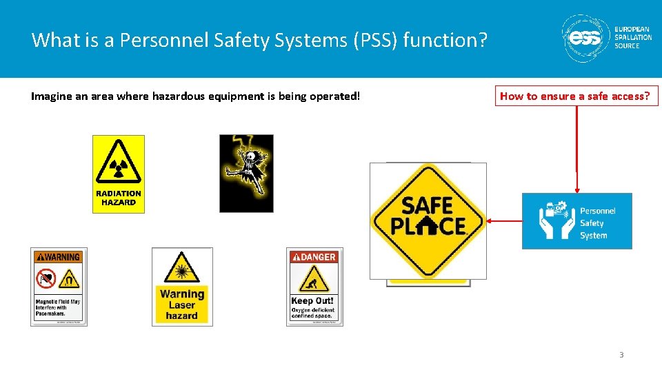 What is a Personnel Safety Systems (PSS) function? Imagine an area where hazardous equipment