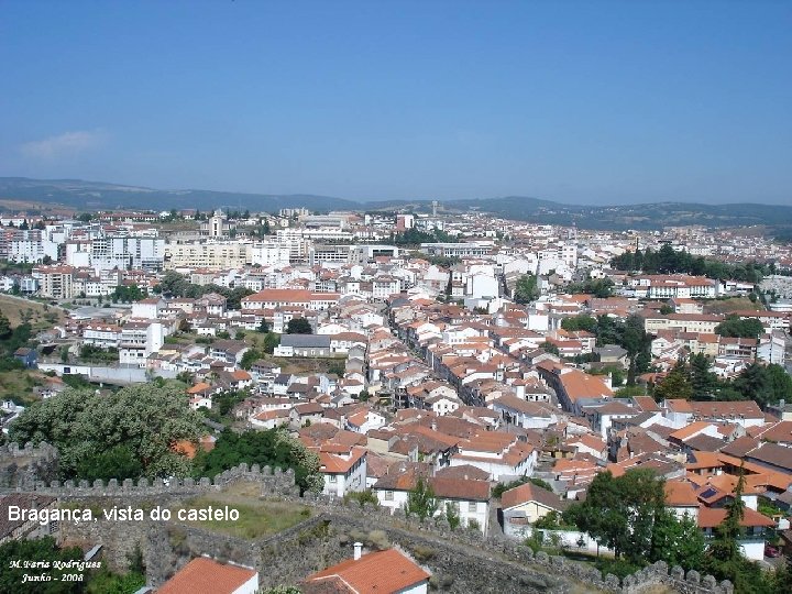 Bragança, vista do castelo 