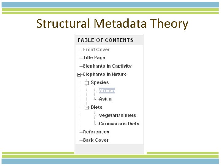 Structural Metadata Theory 