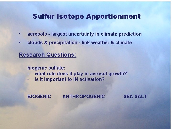 Biogenic Sulfate in the Arctic and its Contribution