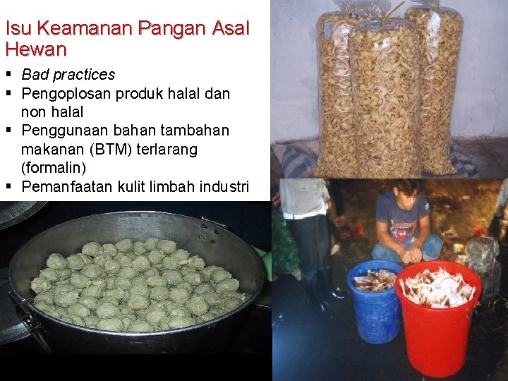 Isu Keamanan Pangan Asal Hewan § Bad practices § Pengoplosan produk halal dan non