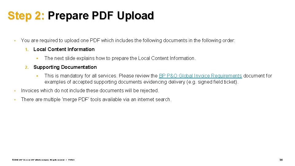 Step 2: Prepare PDF Upload • You are required to upload one PDF which