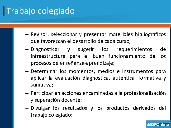 Trabajo colegiado – Revisar, seleccionar y presentar materiales bibliográficos que favorezcan el desarrollo de