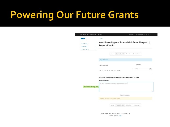 Powering Our Future Grants 