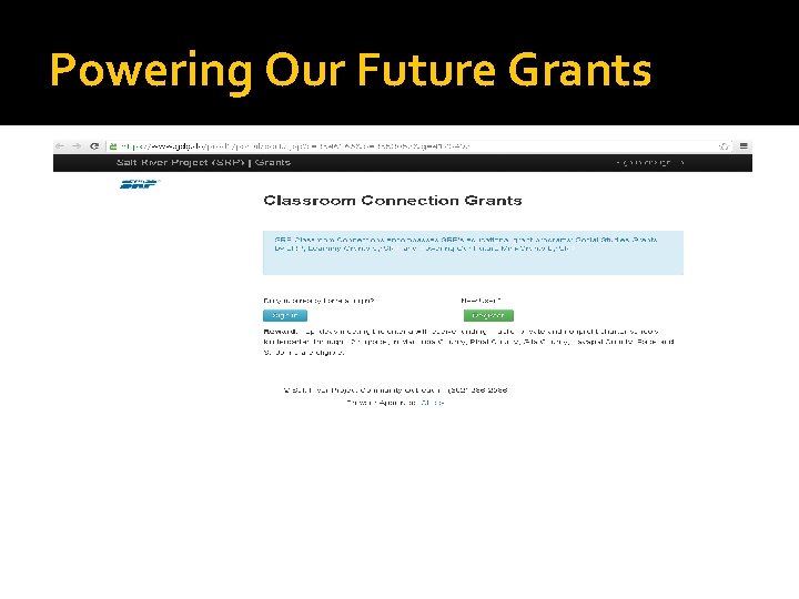 Powering Our Future Grants 