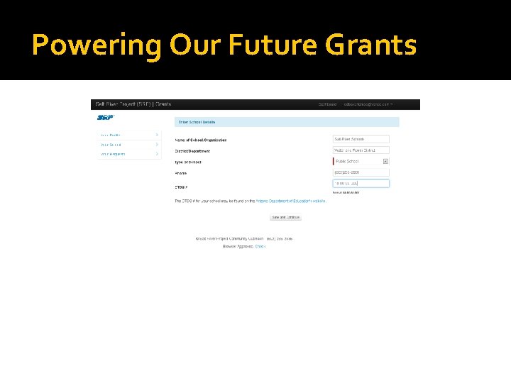 Powering Our Future Grants 