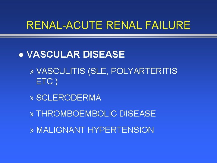 RENAL-ACUTE RENAL FAILURE l VASCULAR DISEASE » VASCULITIS (SLE, POLYARTERITIS ETC. ) » SCLERODERMA
