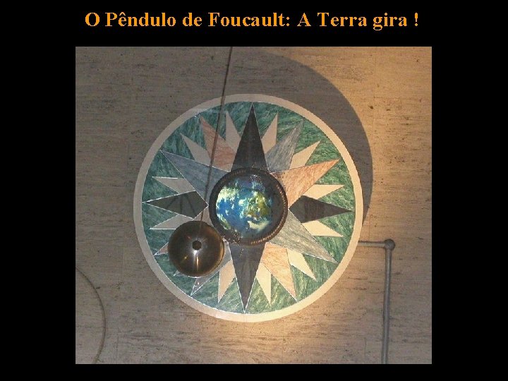 O Pêndulo de Foucault: A Terra gira ! Verão A Terra gira Re vo