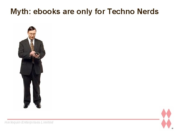 Myth: ebooks are only for Techno Nerds Harlequin Enterprises Limited 12 