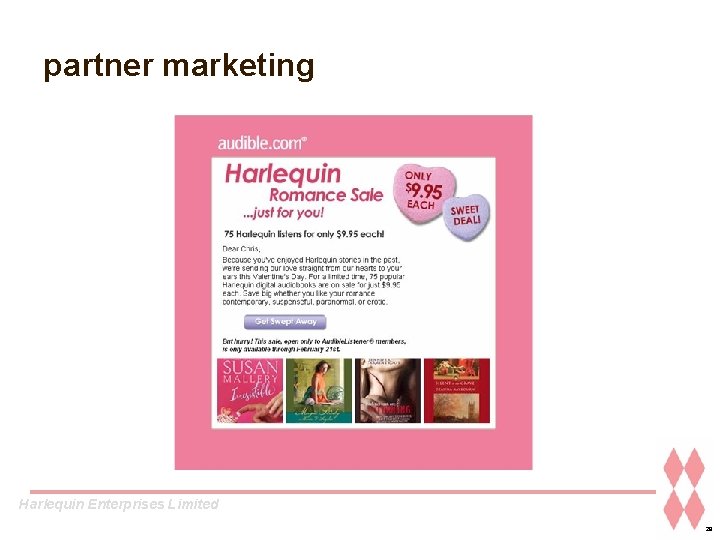 partner marketing Harlequin Enterprises Limited 28 
