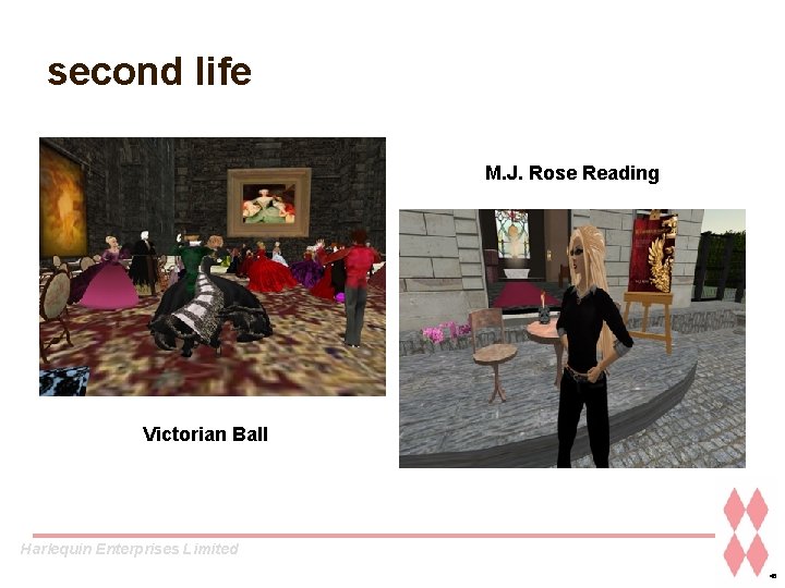 second life M. J. Rose Reading Victorian Ball Harlequin Enterprises Limited 46 