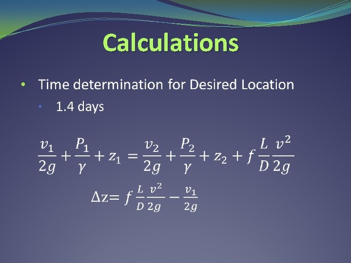 Calculations 