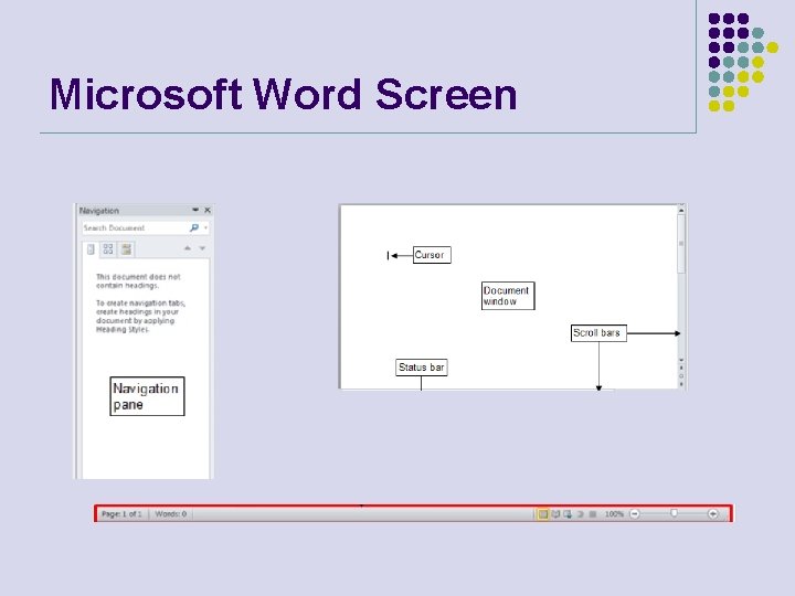 Microsoft Word Screen 