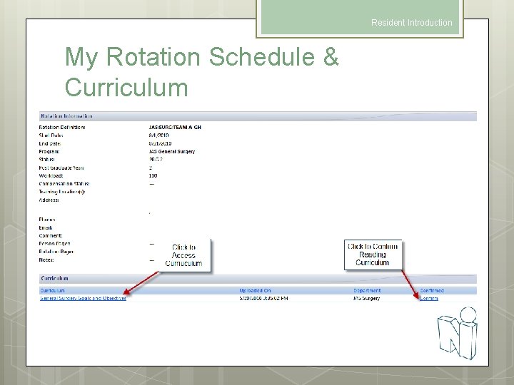 Resident Introduction My Rotation Schedule & Curriculum 