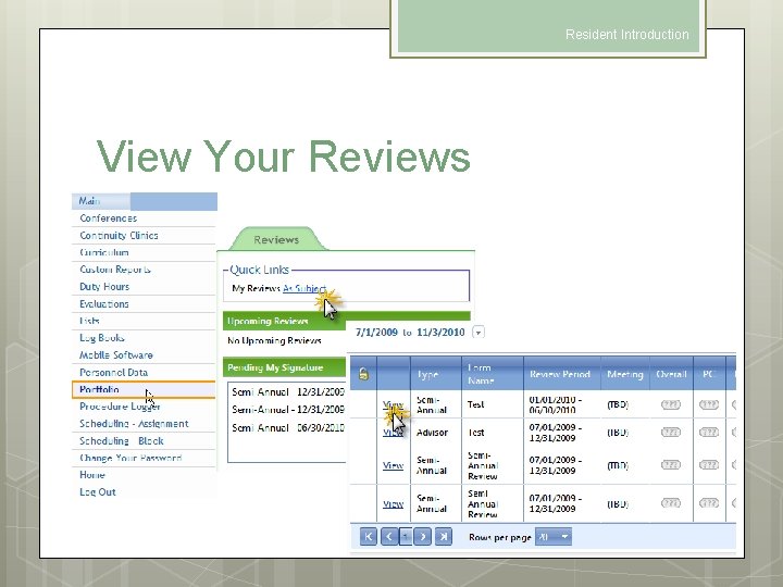Resident Introduction View Your Reviews 