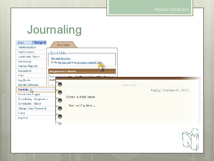 Resident Introduction Journaling 