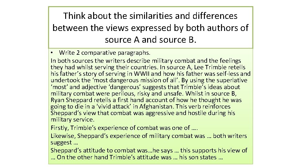 Think about the similarities and differences between the views expressed by both authors of