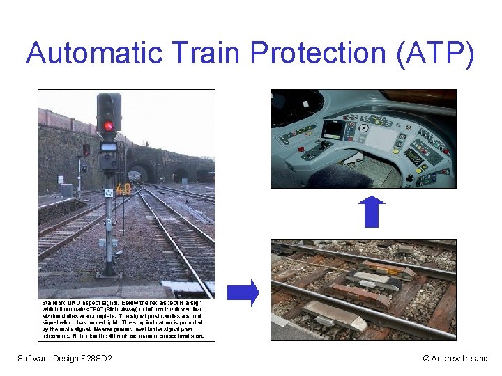 Automatic Train Protection (ATP) Software Design F 28 SD 2 © Andrew Ireland 