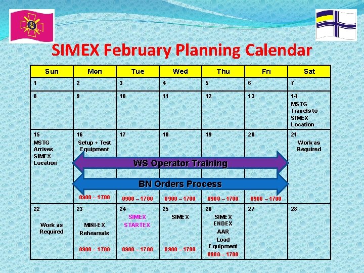 SIMEX February Planning Calendar Sun Mon Tue Wed Thu Fri Sat 1 2 3
