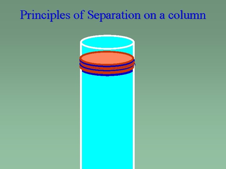 Principles of Separation on a column 