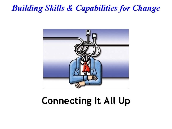 Building Skills & Capabilities for Change Connecting It All Up 