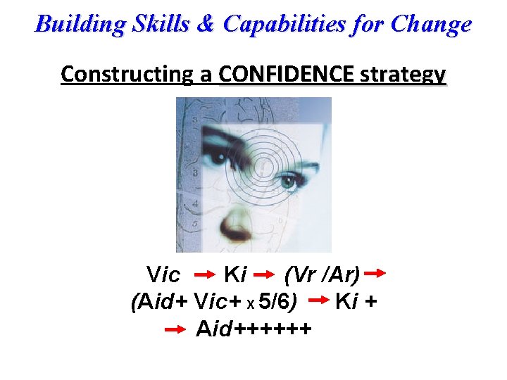 Building Skills & Capabilities for Change Constructing a CONFIDENCE strategy Vic Ki (Vr /Ar)