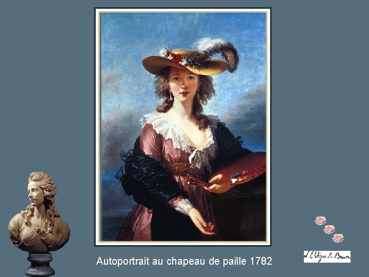 Autoportrait au chapeau de paille 1782 Autoportrait au chapeau de paille 1782