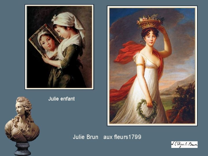 Julie enfant Julie Brun aux fleurs 1799 