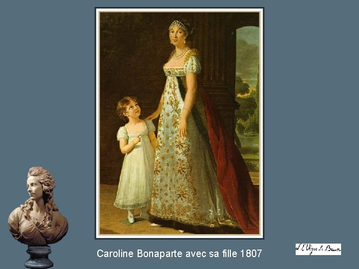 Caroline Bonaparte avec sa fille 1807 