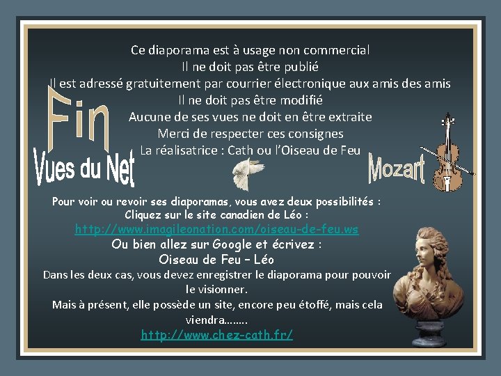 Ce diaporama est à usage non commercial Il ne doit pas être publié Il Ce diaporama est à usage non commercial Il ne doit pas être publié Il