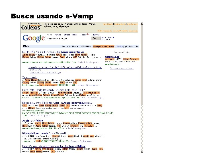 Busca usando e-Vamp 